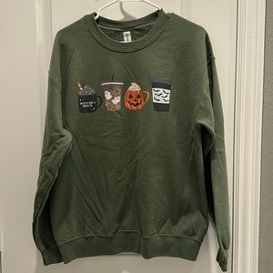 Halloween drink graphic sweatshirt